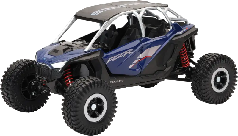 1:18 Scale Polaris Rzr Pro R4 Rock Crawler Azure Crystal 959-0192