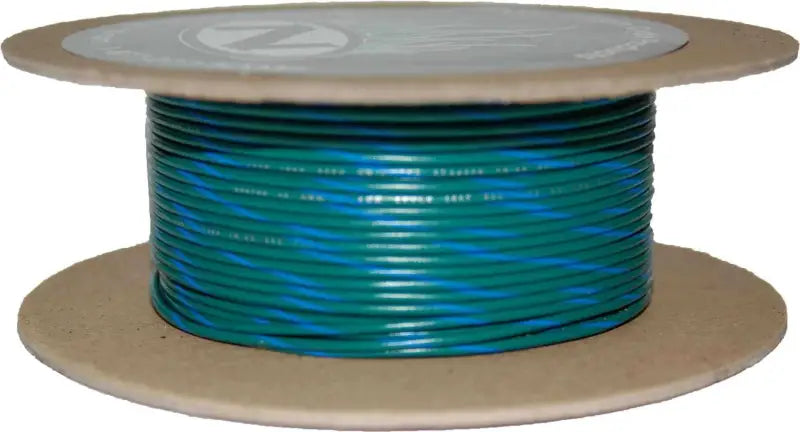 #18 Gauge Green/Blue Stripe 100' Spool Of Primary Wire wps-850-08947