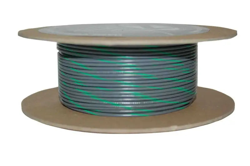 #18 Gauge Grey/Green Stripe 100' Spool Of Primary Wire wps-850-08953