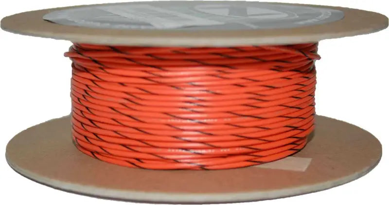 #18 Gauge Orange/Black Stripe 100' Spool Of Primary Wire wps-850-08943