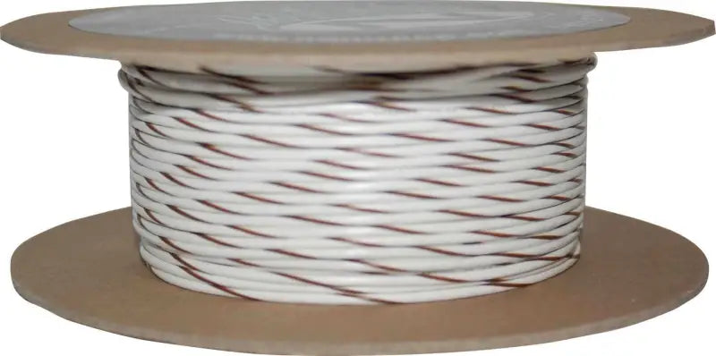 #18 Gauge White/Brown Stripe 100' Spool Of Primary Wire wps-850-08957