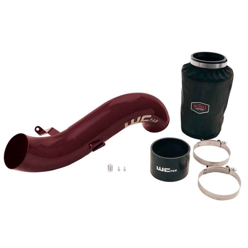 Wehrli 07.5-10 Chevrolet 6.6L LMM Duramax 4in Intake Kit - WCFab Red WCF100635-RED