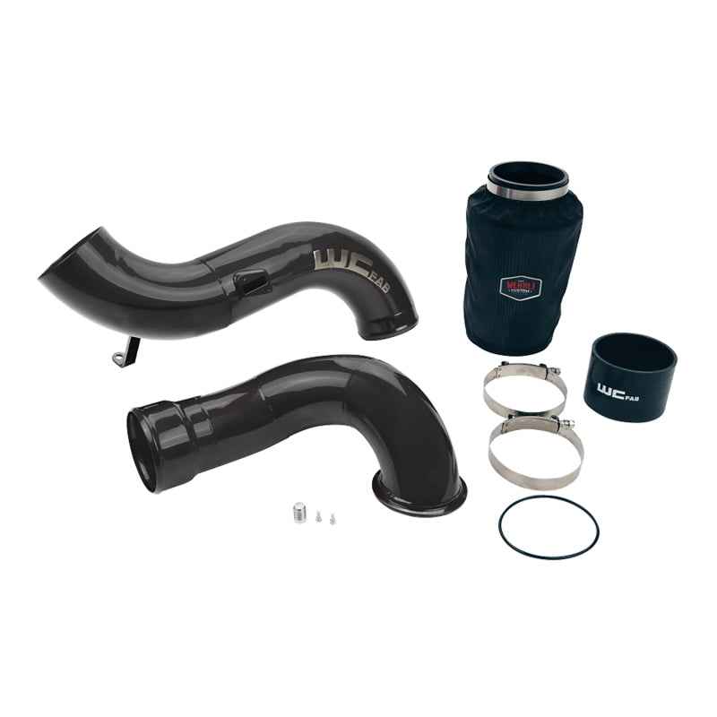 Wehrli 07.5-10 Chevrolet 6.6L LMM 4in Intake Kit Stage 2 - Gloss White WCF100639-GW
