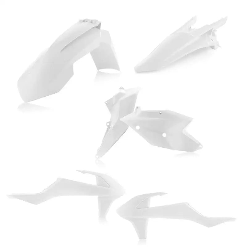 Acerbis 17-19 KTM XC-W150/250/300/ EXC-F250/350/450/500 Plastic Kit - White - 2634060002 acb2634060002