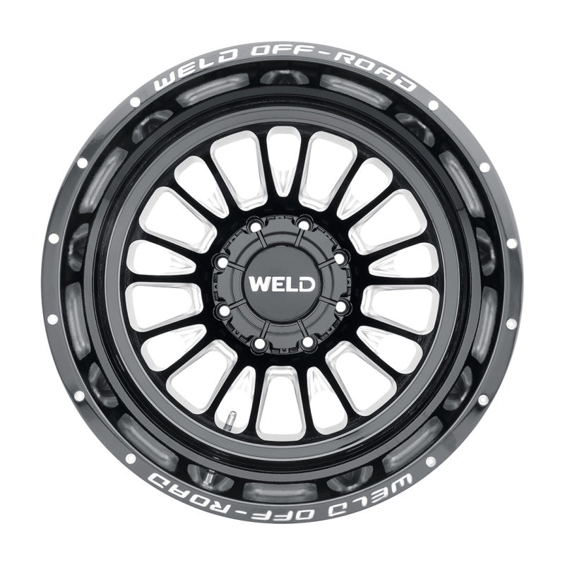 Weld W121 20X8.25 Scorch Outer 8X165.1 ET-240 BS-4.67 Gloss Black MIL 121.6 welW12108280N46