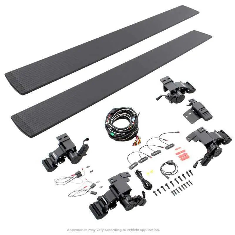 Go Rhino 15-23 Ford F-150 CC 4dr / 17-22 F-250/350 SD CC 4dr E-BOARD E1 Running Board Kit - Tex. Blk 20415587pc