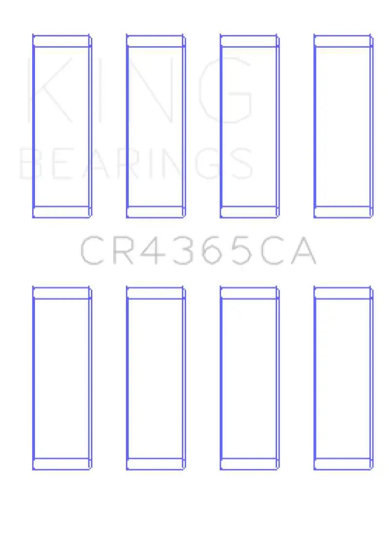 King Ford Fiesta 1.6 44mm Journal (Size STD) Rod Bearing Set cr4365ca