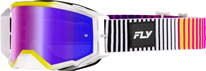 Zone Elite Goggle Pnk/Yel/Pur W/ Iridescent Red Mir/Smk Lens 37-5517