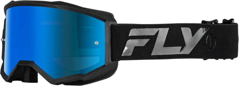 Zone Goggle Black/Black W/ Sky Blue Mirror/Smoke Lens 37-51525