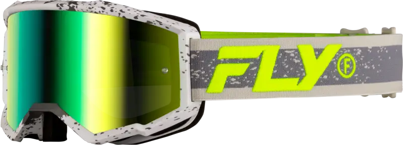 Zone Goggle Dark Grey/Hi Vis W/ Iridescent Grn Mirror Lens 37-51526