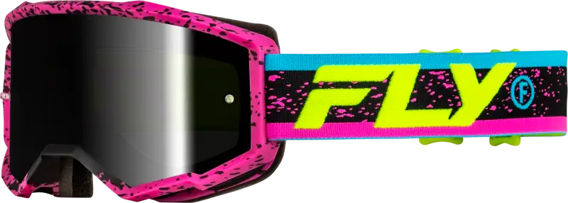 Zone Goggle Pink/Black/Hi Vis W/ Black Mirror/Smoke Lens 37-51528