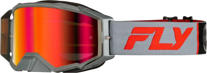 Zone Pro Goggle Grey/Red W/ Light Red Mirror/Amber Lens 37-5191