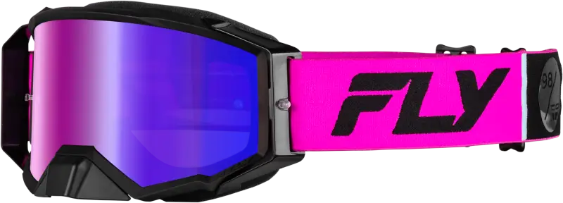 Zone Pro Goggle Pink/Black W/ Iridescent Red Mir/Smk Lens 37-5190